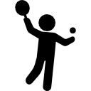 jogador de tênis com bola 