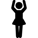 Woman with Arms Raised 