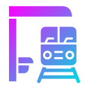 plataforma del tren icon