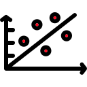 gráfico de dispersión icon