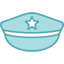 sombrero de policia icon