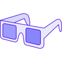 gafas 3d icon