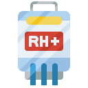 rh positivo en sangre icon