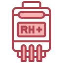 rh positivo en sangre icon