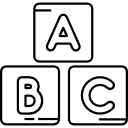 Кубики с буквами icon