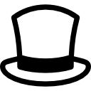 sombrero de copa elegante 