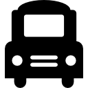 grande autobus frontale icona