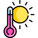 temperatura caliente icon