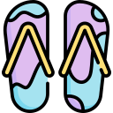 Flip flops icon