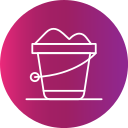 Sand bucket icon