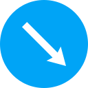 flecha diagonal icon