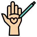 corazón de la mano icon