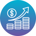 crecimiento del dinero icon