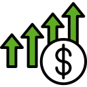 crecimiento del dinero icon