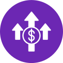Money growth icon