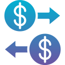 transacción monetaria icon