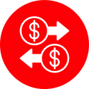 transacción monetaria icon