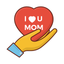 ik hou van mama icoon