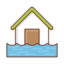 casa inundada icon