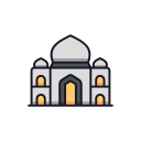 taj mahal icon