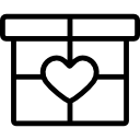 caja de regalo de san valentín icon