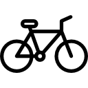 bicicletta da studente icona