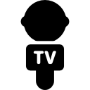 micrófono de televisión 