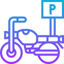 estacionamiento de motocicletas icon