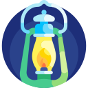 lámpara de kerosene icon