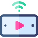 vídeo transmitido en vivo icon