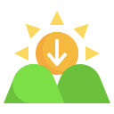 puesta de sol icon