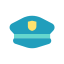 sombrero de policia icon