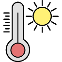 temperatura caliente icon