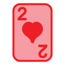 dos de corazones icon