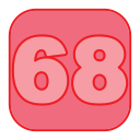 68 