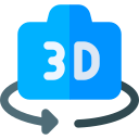 cámara 3d icon