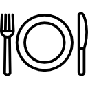 Fork Plate and Knife 