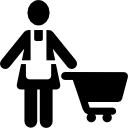 mujer de compras icon