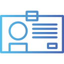 tarjeta de identificación icon