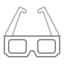 gafas 3d icon