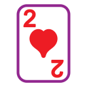 dos de corazones icon