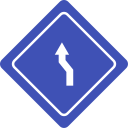 flecha en zig-zag icon