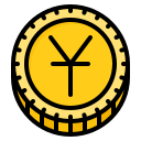 yen japonés icon