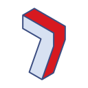 numero 7 icon