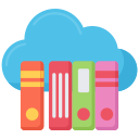 biblioteca en la nube icon