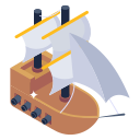 barco pirata icon