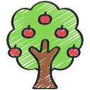 árbol de manzana icon