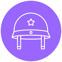 sombrero militar icon