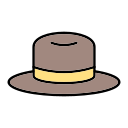 sombrero de fieltro icon