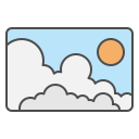 Облака и солнце icon